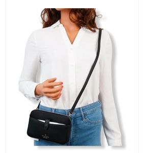 Kate Spade NY Leila Small Tab Crossbody Bag, Black